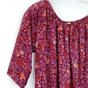 Vintage Patty O' Neil cottagecore floral dress 70s